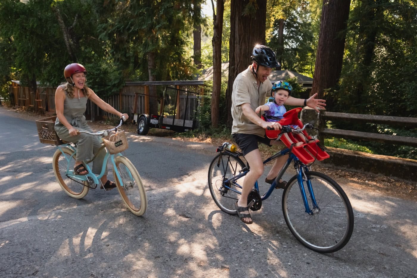Chickens in the Garden and a Family Bike Ride