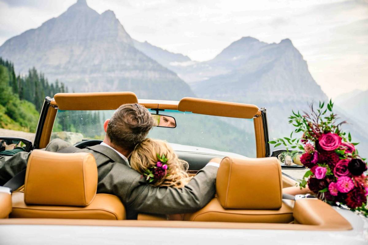 Elopement photo by Carrie Ann Photography, Whitefish, MT