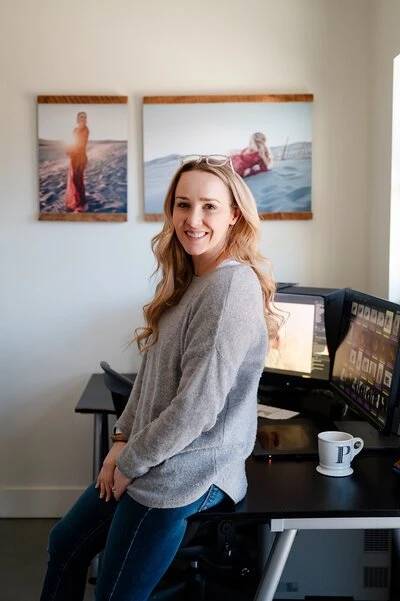 Paige McLeod, owner of Glean & Co Newborn Photography