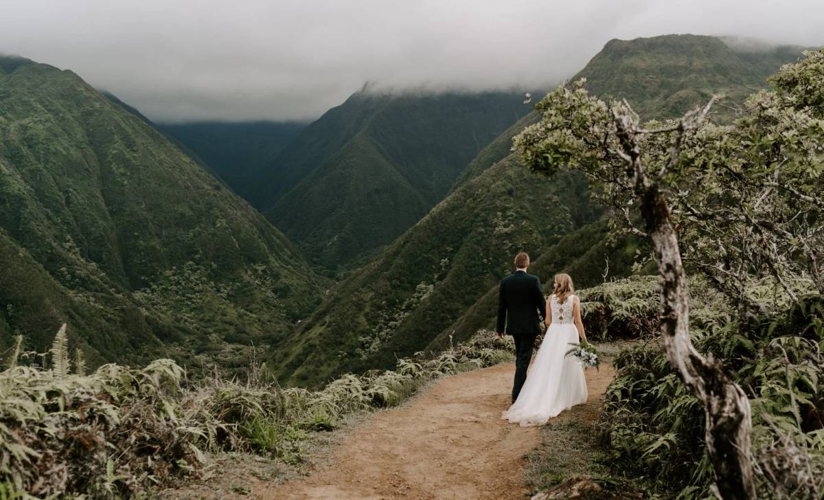Elopement photo by Aloha Zoe Photography, Big Island, HI